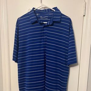 BLUE UNDER ARMOUR GOLF POLO